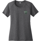 Lansing Spartans Ladies PosiCharge Tri-Blend Wicking Scoop Neck Raglan Tee