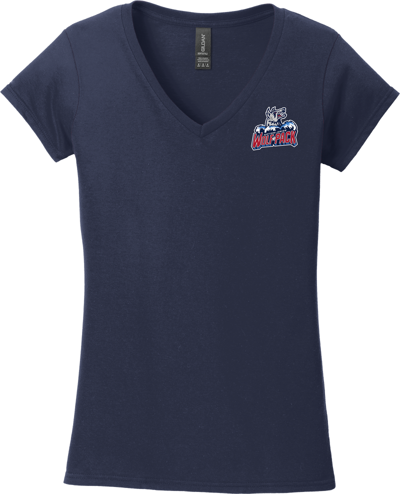 Hartford Jr. Wolfpack Softstyle Ladies Fit V-Neck T-Shirt