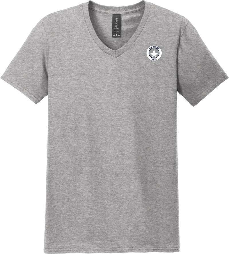 NJ Jets Softstyle V-Neck T-Shirt