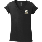 HVM Bulldogs Softstyle Ladies Fit V-Neck T-Shirt