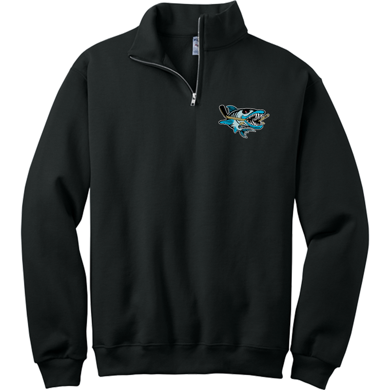 Boca Barracudas NuBlend 1/4-Zip Cadet Collar Sweatshirt