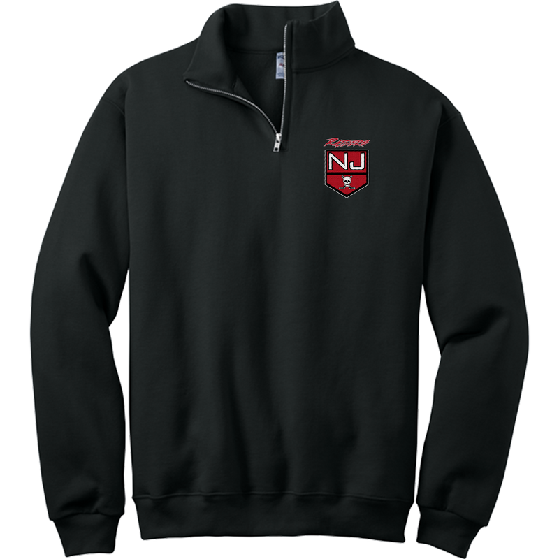 NJ Raiders NuBlend 1/4-Zip Cadet Collar Sweatshirt