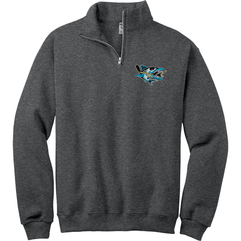 Boca Barracudas NuBlend 1/4-Zip Cadet Collar Sweatshirt