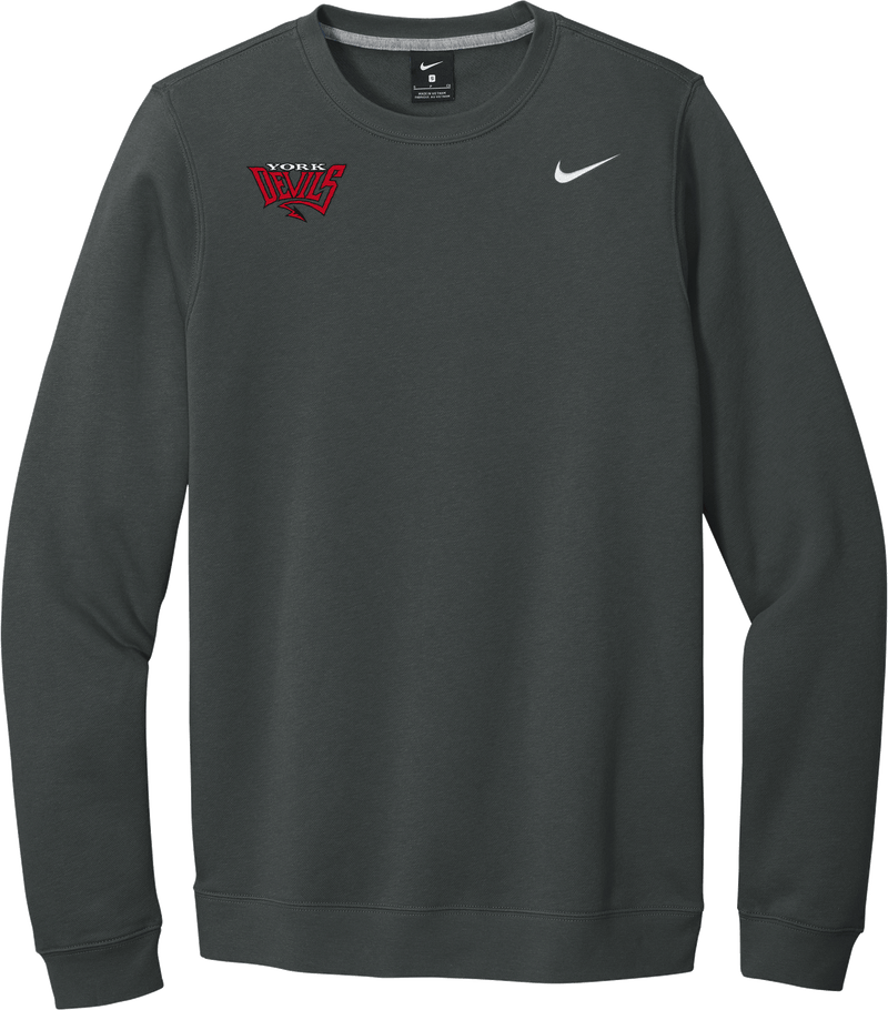 York Devils Nike Club Fleece Crew