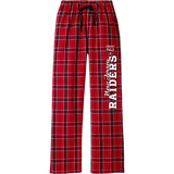 NJ Raiders Women's Flannel Plaid Pant