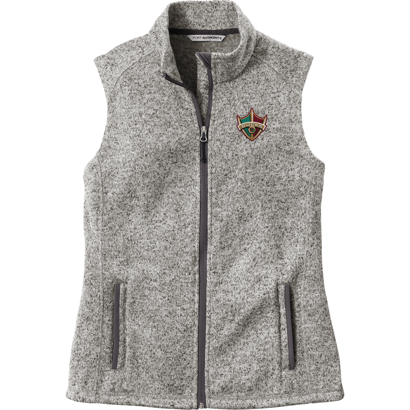 Delaware Ducks Ladies Sweater Fleece Vest