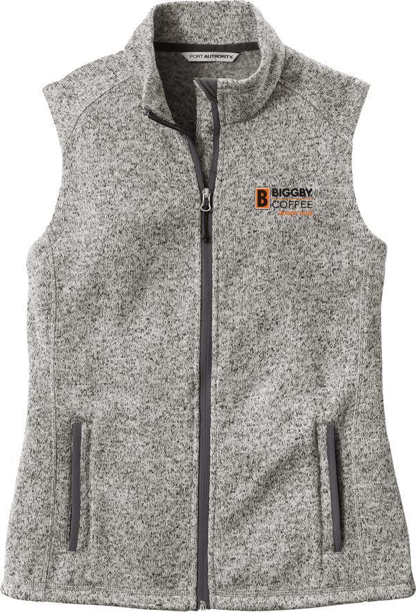 Biggby Coffee Hockey Club Ladies Sweater Fleece Vest