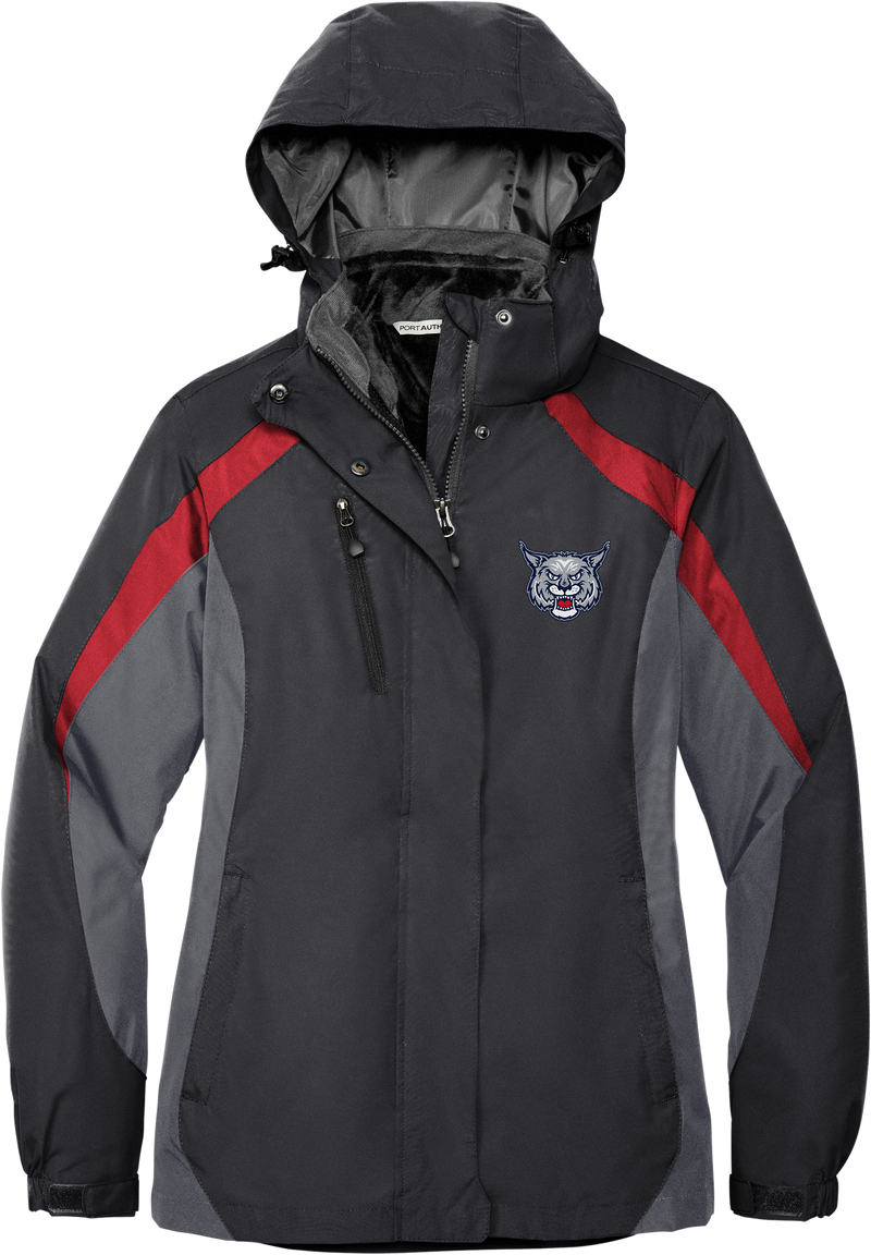 CT Bobcats Ladies Colorblock 3-in-1 Jacket