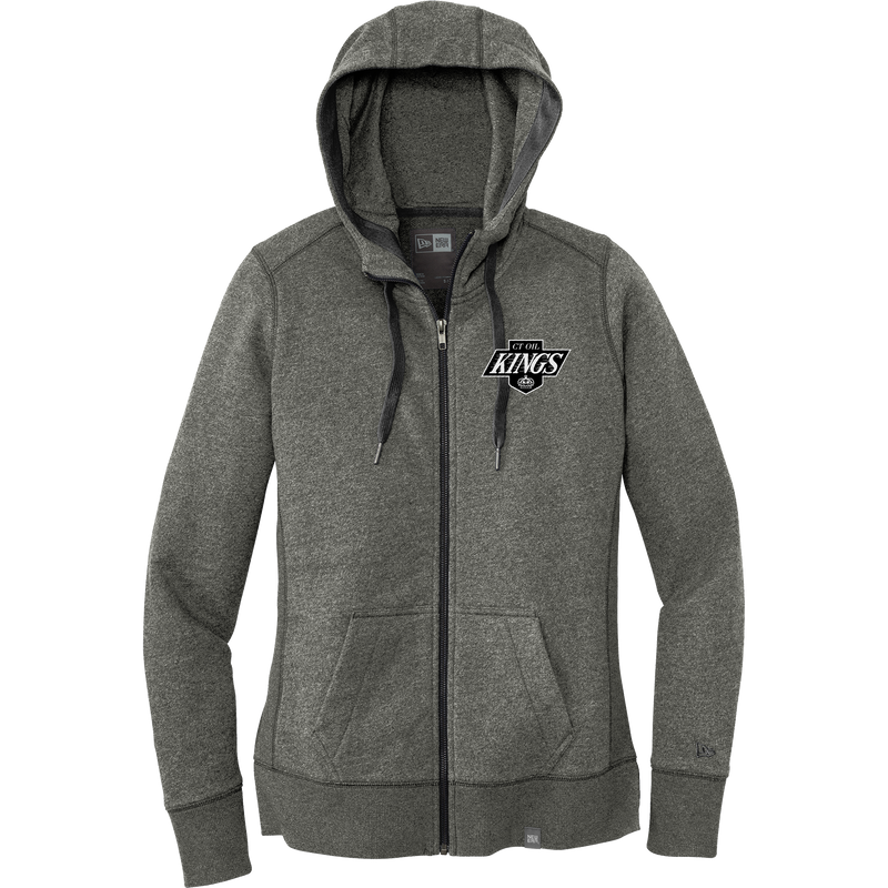 CT Oil Kings New Era Ladies French Terry Full-Zip Hoodie