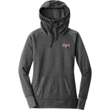 Mercer Chiefs New Era Ladies Tri-Blend Fleece Pullover Hoodie