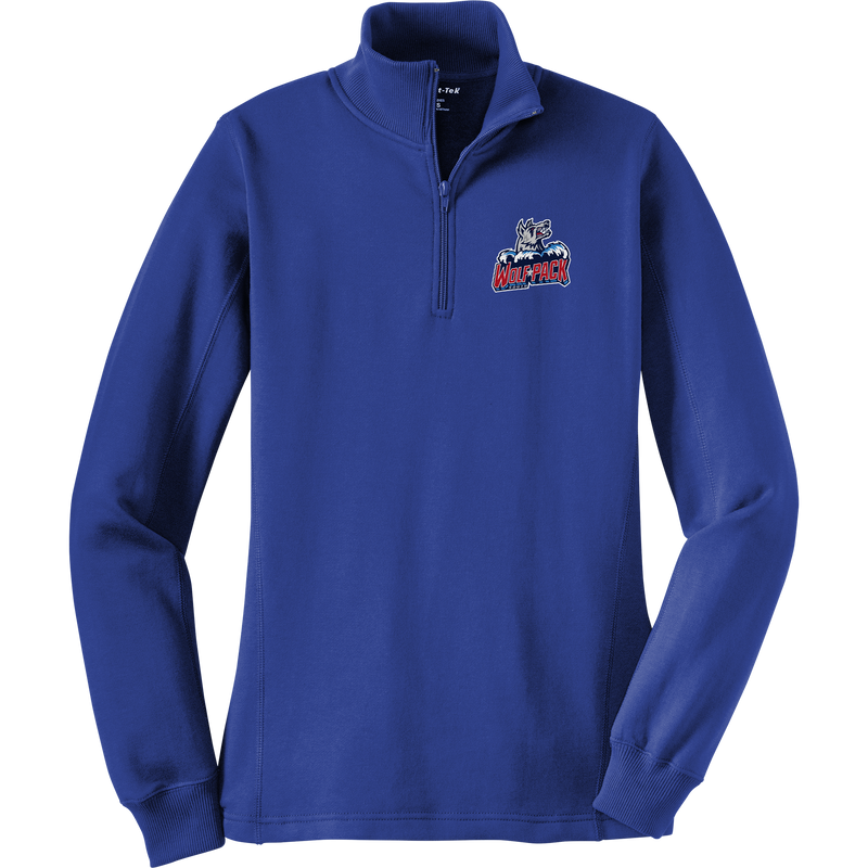 CT Wolfpack South Ladies 1/4-Zip Sweatshirt