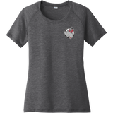 CT Whalers Tier 2 Ladies PosiCharge Tri-Blend Wicking Scoop Neck Raglan Tee