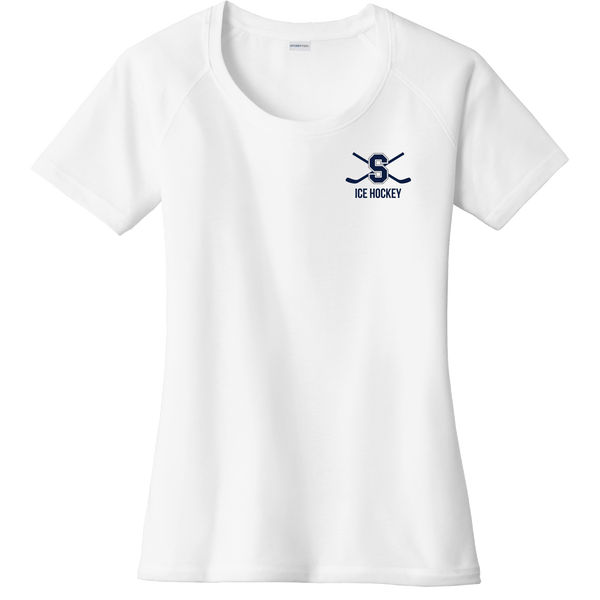 Midd South Hockey Ladies PosiCharge Tri-Blend Wicking Scoop Neck Raglan Tee