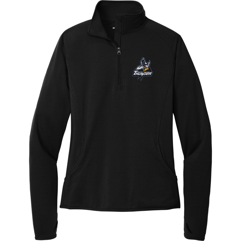 Mon Valley Thunder Ladies Sport-Wick Stretch 1/4-Zip Pullover