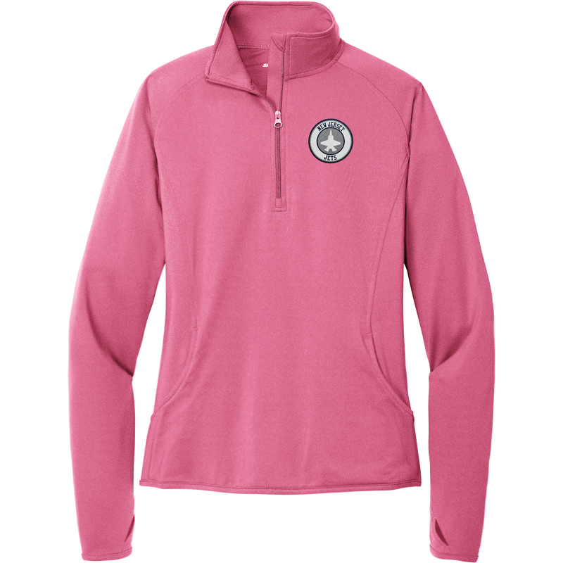 NJ Jets Ladies Sport-Wick Stretch 1/4-Zip Pullover