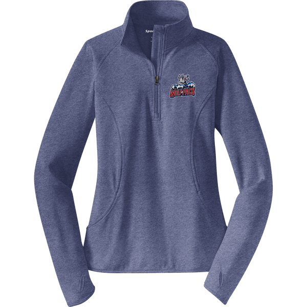 Hartford Jr. Wolfpack Ladies Sport-Wick Stretch 1/4-Zip Pullover