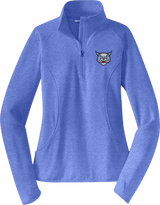 CT Bobcats Ladies Sport-Wick Stretch 1/4-Zip Pullover