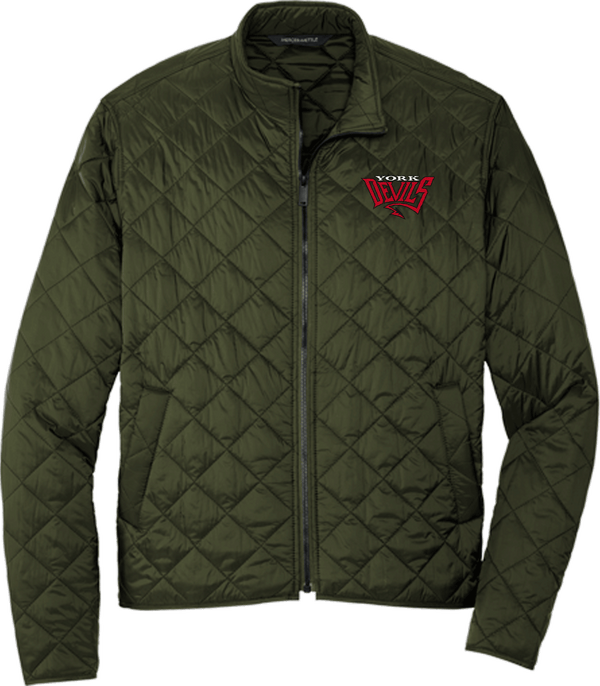 York Devils Mercer+Mettle Quilted Full-Zip Jacket