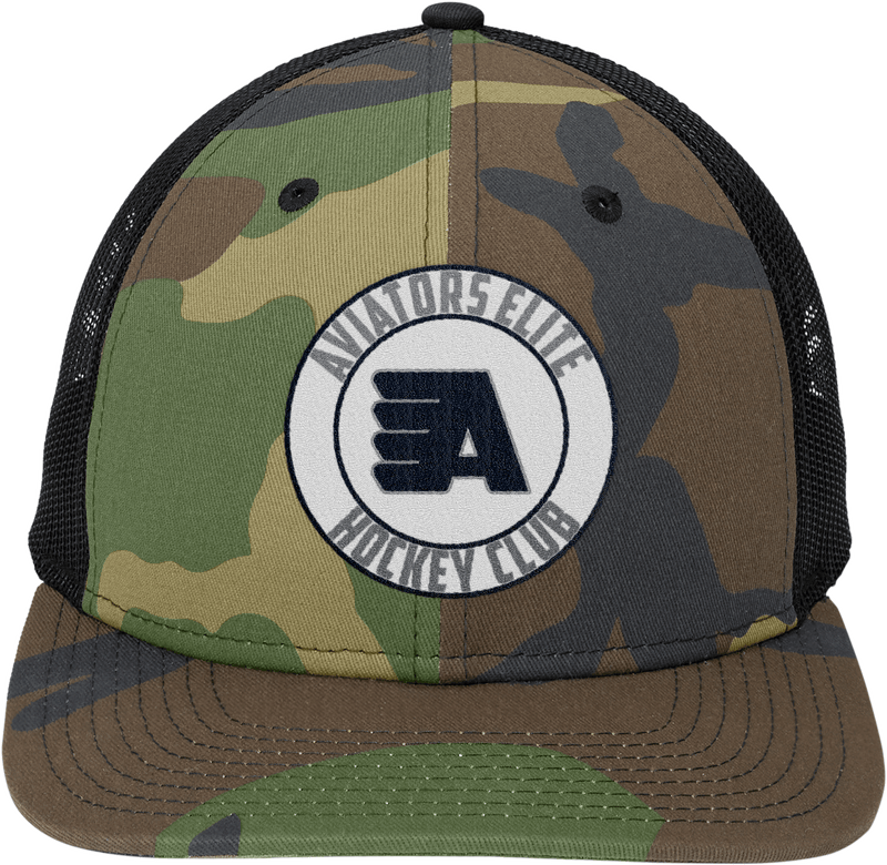 Aspen Aviators New Era Snapback Low Profile Trucker Cap