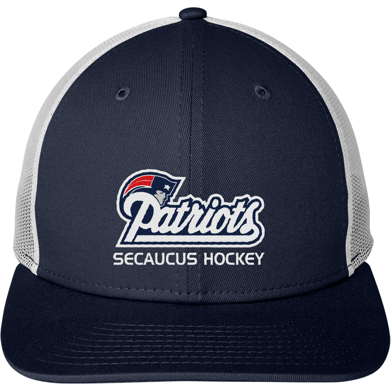 Secaucus Patriots New Era Snapback Low Profile Trucker Cap