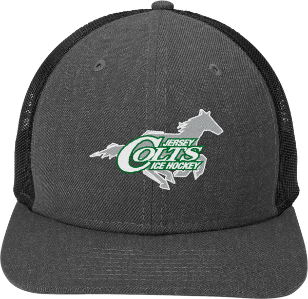 NJ Colts New Era Snapback Low Profile Trucker Cap