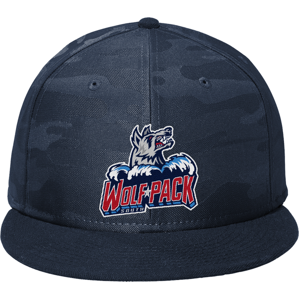 CT Wolfpack South New Era Camo Flat Bill Snapback Cap