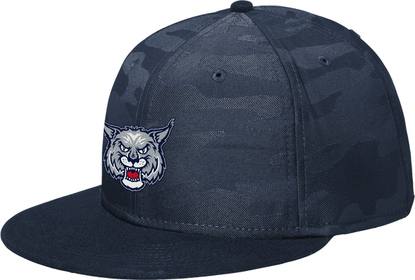 CT Bobcats New Era Camo Flat Bill Snapback Cap