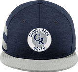 Council Rock North New Era Shadow Heather Striped Flat Bill Snapback Cap