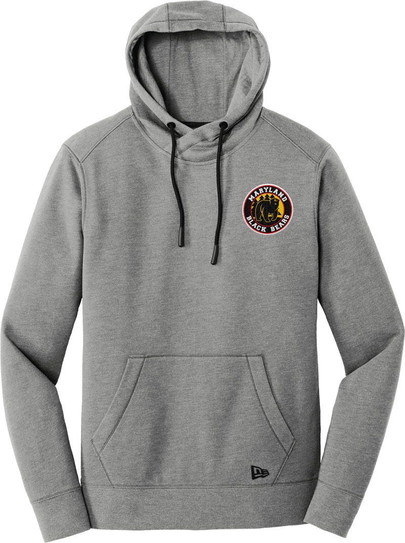 Maryland Black Bears New Era Tri-Blend Fleece Pullover Hoodie