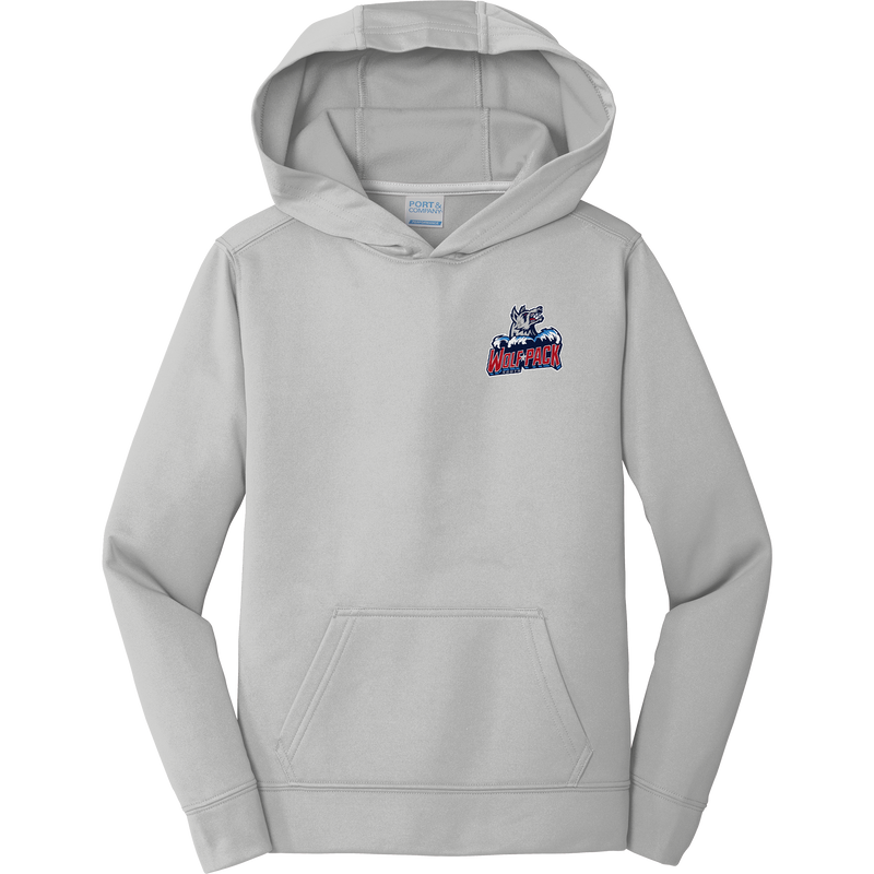 CT Wolfpack South Youth Performance Fleece Pullover Hooded Sweatshirt