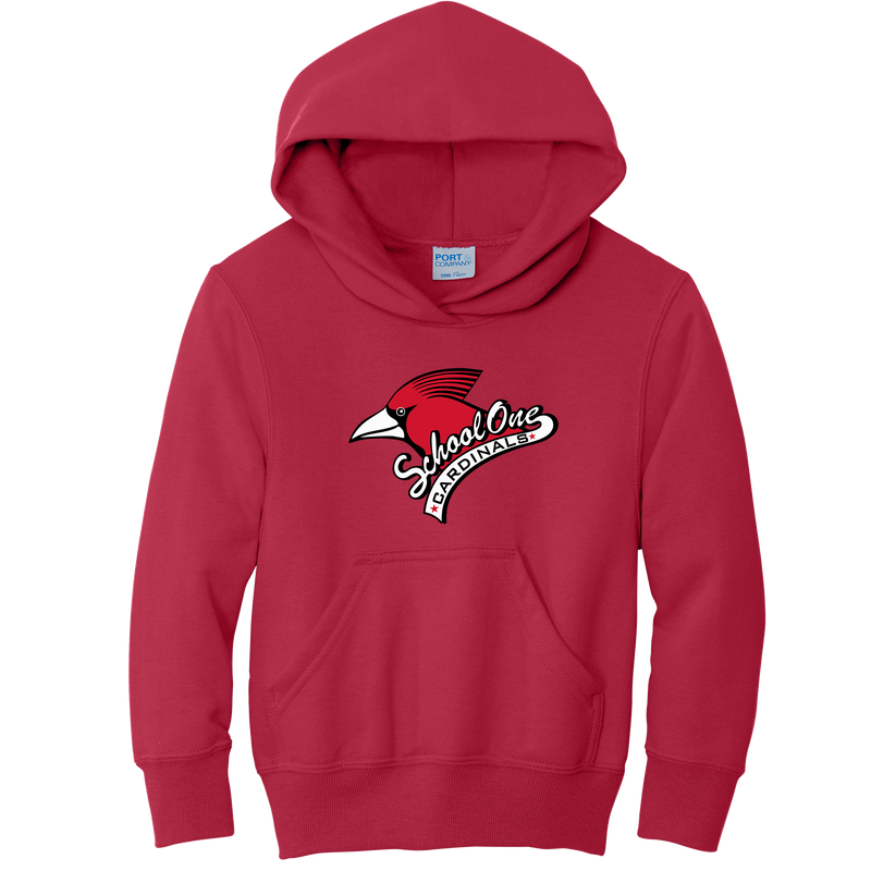 School One Elementary Youth Core Fleece Pullover Hooded Sweatshirt