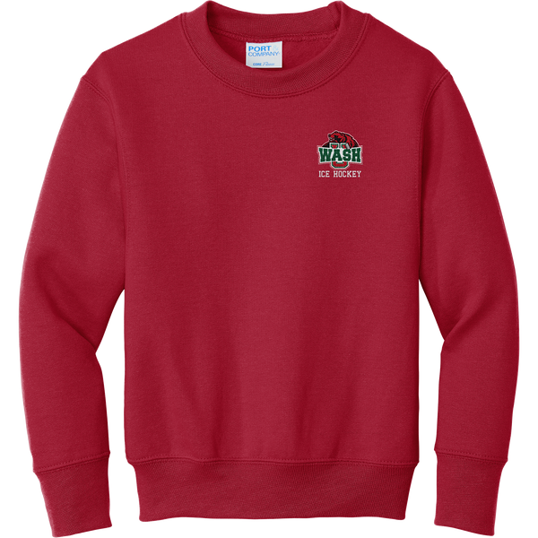 Wash U Youth Core Fleece Crewneck Sweatshirt