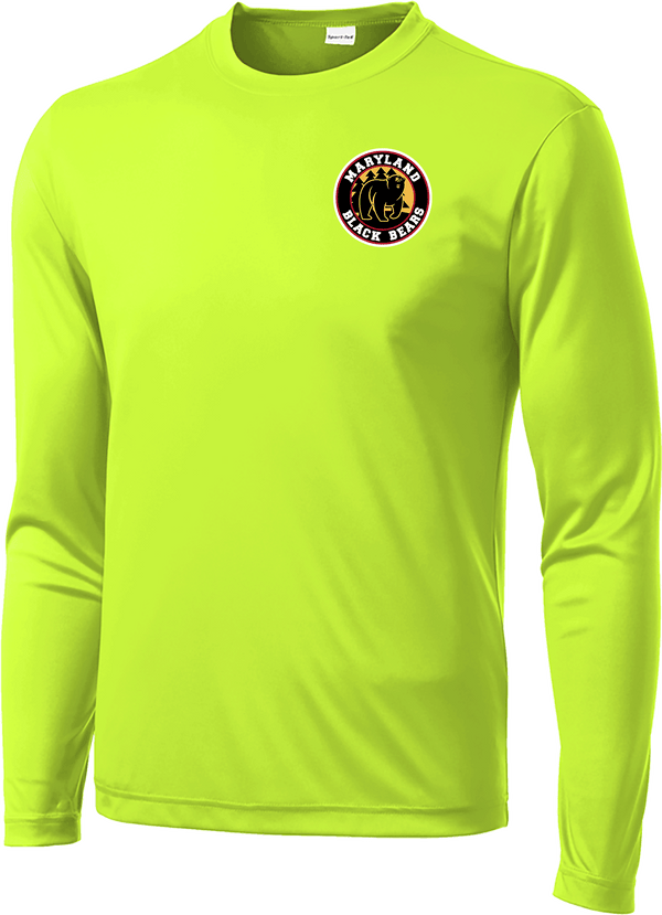 Maryland Black Bears Long Sleeve PosiCharge Competitor Tee