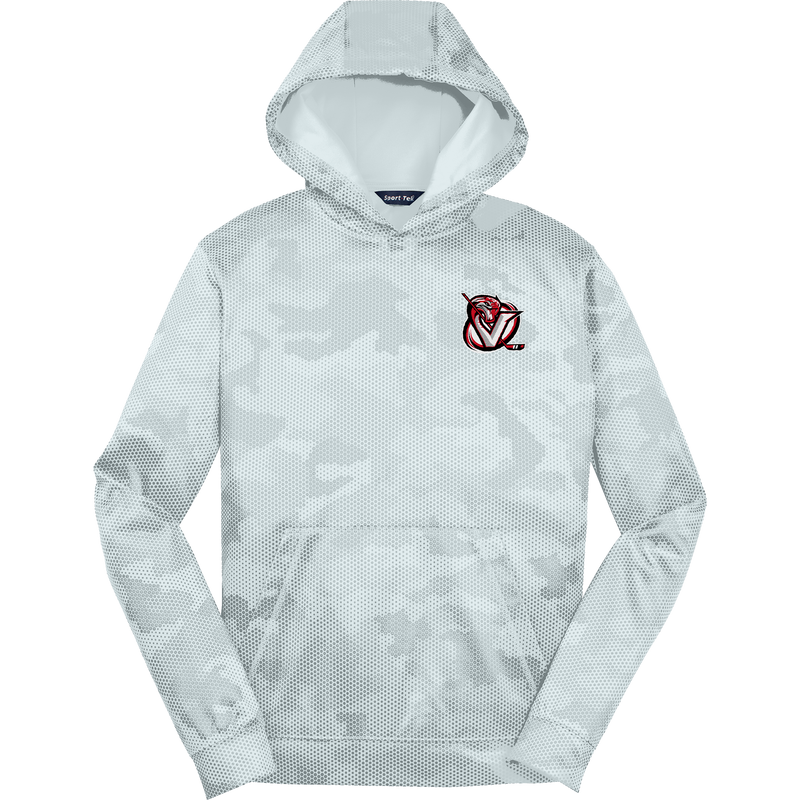 Venom Hockey Club Youth Sport-Wick CamoHex Fleece Hooded Pullover