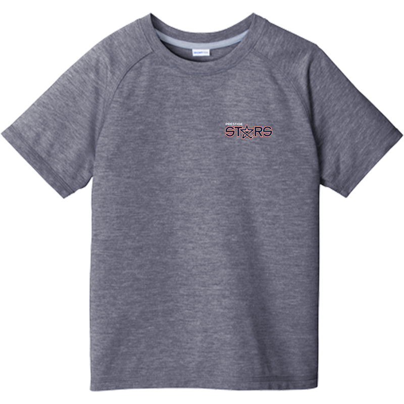 Prestige Stars Youth PosiCharge Tri-Blend Wicking Raglan Tee
