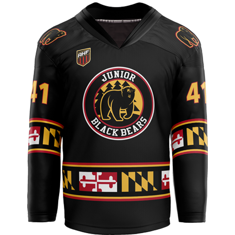 MD Jr Black Bears Youth Goalie Sublimated Jersey